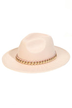 Load image into Gallery viewer, Chain Link Trim Fedora Hat
