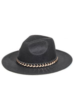 Load image into Gallery viewer, Chain Link Trim Fedora Hat
