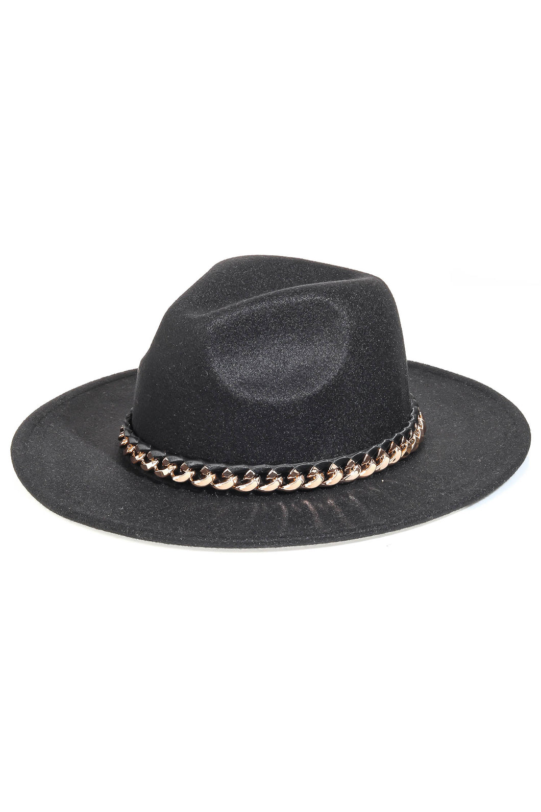 Chain Link Trim Fedora Hat
