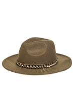 Load image into Gallery viewer, Chain Link Trim Fedora Hat
