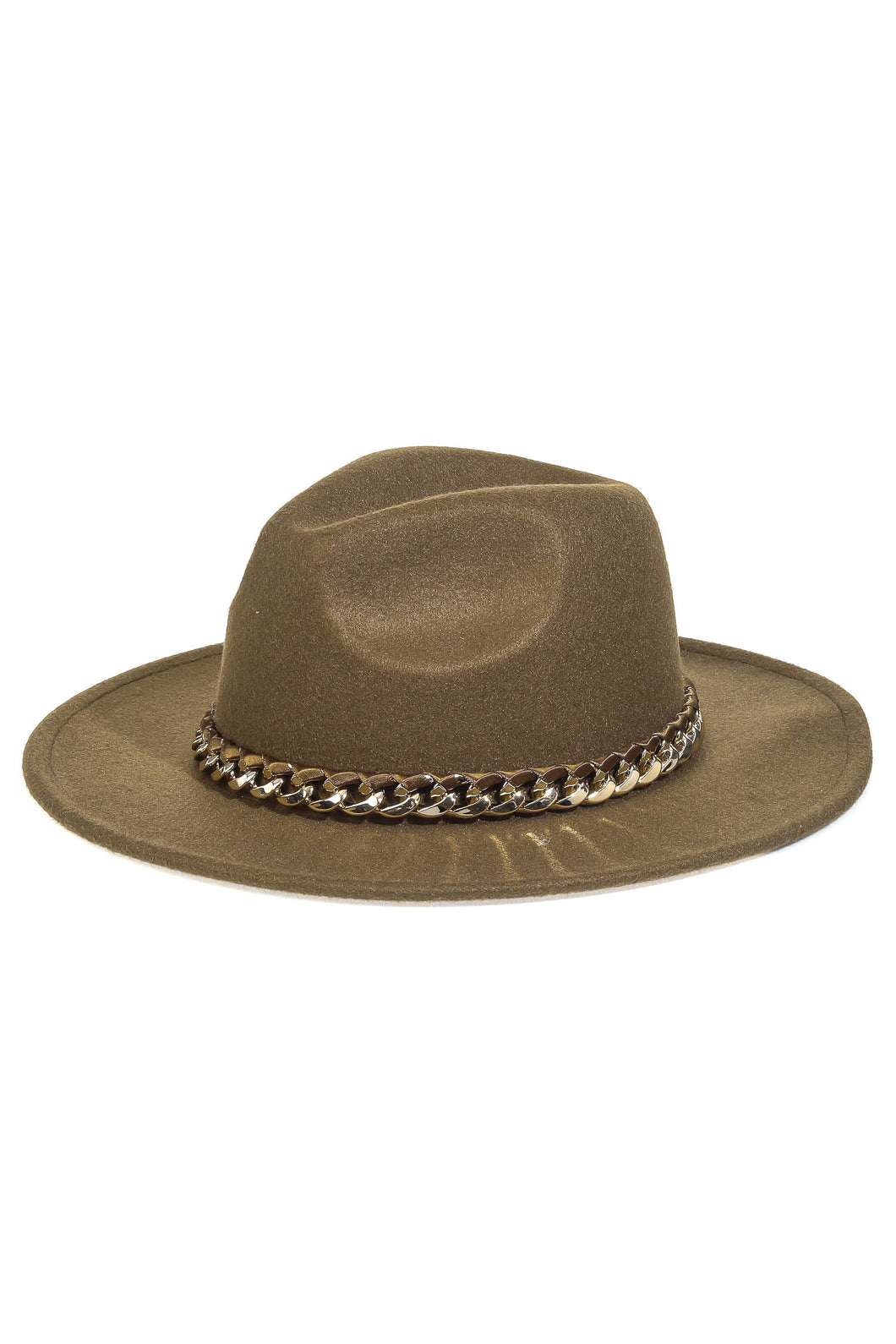 Chain Link Trim Fedora Hat