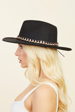 Load image into Gallery viewer, Chain Link Trim Fedora Hat
