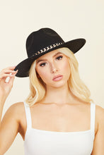Load image into Gallery viewer, Chain Link Trim Fedora Hat

