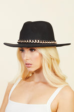 Load image into Gallery viewer, Chain Link Trim Fedora Hat
