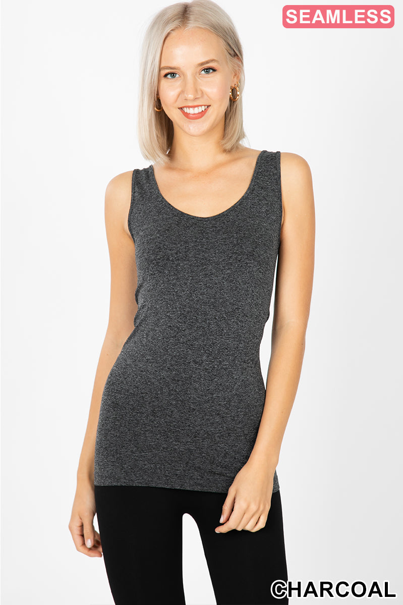 Scoop Neck Seamless Tank Top
