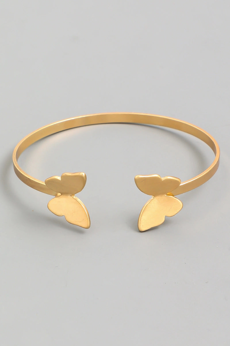 Matte Butterfly Cuff Bracelet