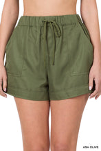 Load image into Gallery viewer, Woven Drawstring Shorts with Pockets
