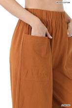 Load image into Gallery viewer, Woven Cotton Wide Leg Pants
