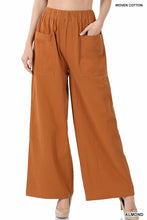 Load image into Gallery viewer, Woven Cotton Wide Leg Pants

