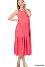 Load image into Gallery viewer, Sleeveless Tiered Midi Dress
