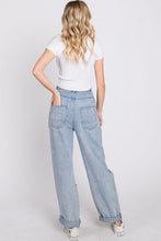 Load image into Gallery viewer, Distressed Wide Leg Denim Jeans
