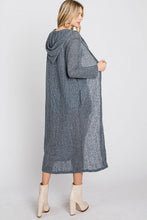 Load image into Gallery viewer, Hooded Long Body Cardigan

