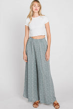 Load image into Gallery viewer, Print Smocked Waist Wide Leg Pants
