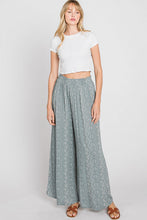 Load image into Gallery viewer, Print Smocked Waist Wide Leg Pants
