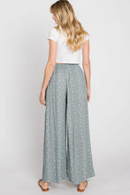 Load image into Gallery viewer, Print Smocked Waist Wide Leg Pants
