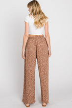 Load image into Gallery viewer, Floral Print Smocked Waist Wide Leg Pants
