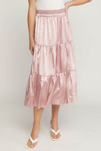 Load image into Gallery viewer, Zebra Printed Satin Midi Skirt
