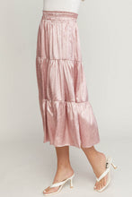 Load image into Gallery viewer, Zebra Printed Satin Midi Skirt
