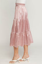 Load image into Gallery viewer, Zebra Printed Satin Midi Skirt
