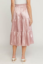 Load image into Gallery viewer, Zebra Printed Satin Midi Skirt
