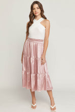 Load image into Gallery viewer, Zebra Printed Satin Midi Skirt

