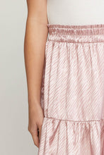 Load image into Gallery viewer, Zebra Printed Satin Midi Skirt

