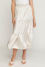 Load image into Gallery viewer, Zebra Printed Satin Midi Skirt
