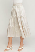 Load image into Gallery viewer, Zebra Printed Satin Midi Skirt
