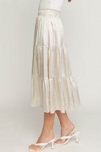 Load image into Gallery viewer, Zebra Printed Satin Midi Skirt
