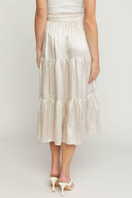 Load image into Gallery viewer, Zebra Printed Satin Midi Skirt
