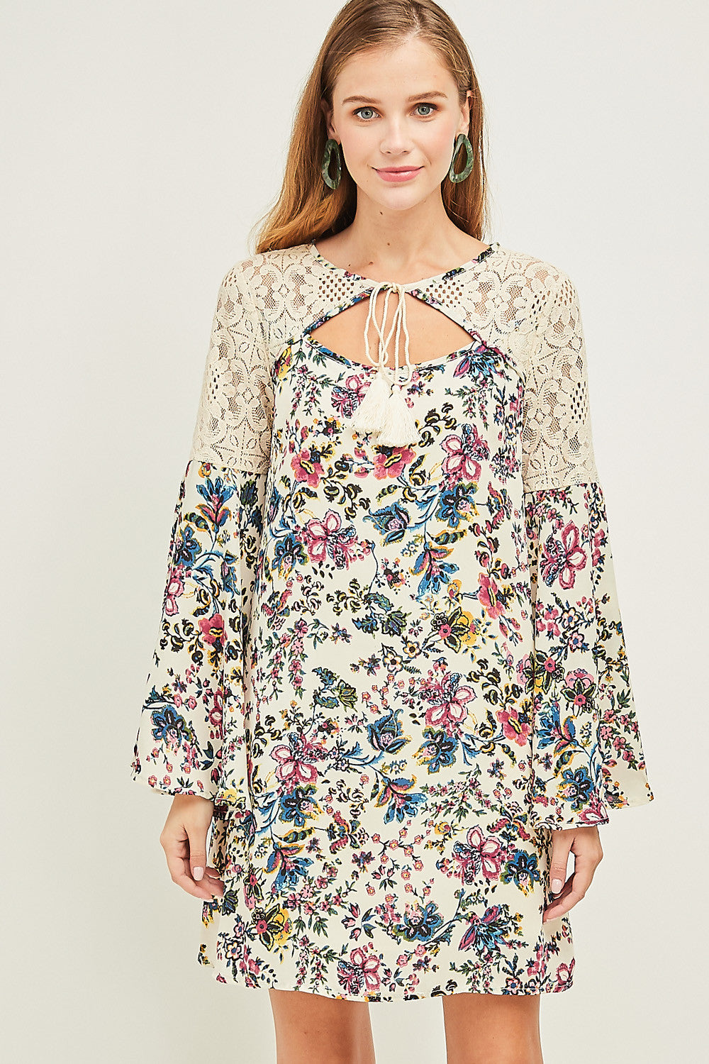 Floral Print Shift Dress