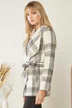 Load image into Gallery viewer, Plaid Wrap Jacket
