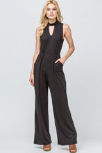 Load image into Gallery viewer, Mock-Neck Open Back Jumpsuit
