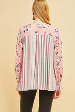 Load image into Gallery viewer, Striped and Floral Print Top

