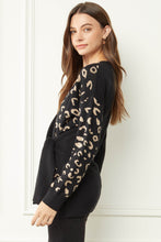 Load image into Gallery viewer, Leopard Print Wrap Sweater
