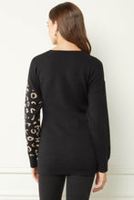 Load image into Gallery viewer, Leopard Print Wrap Sweater
