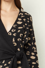 Load image into Gallery viewer, Leopard Print Wrap Sweater
