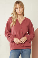 Load image into Gallery viewer, Crinkled V-Neck Top
