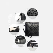 Load image into Gallery viewer, Black Studded Clutch Purse
