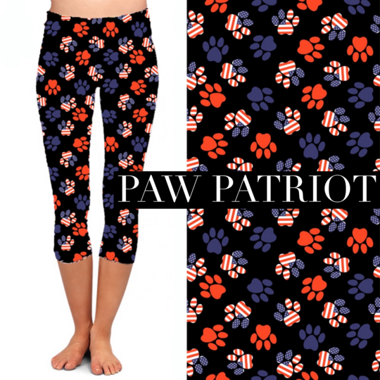 Paw Patriot Capri Leggings