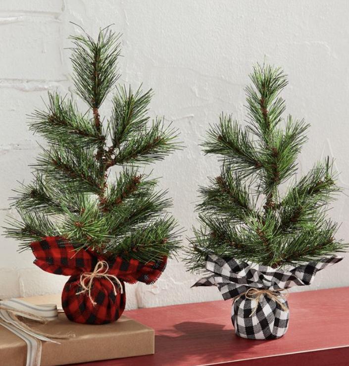 Miniature Faux Pine Tree