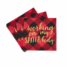 Load image into Gallery viewer, Christmas Buffalo Check Napkins
