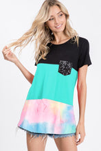 Load image into Gallery viewer, Heimish Color Block Tie-Dye Shirt
