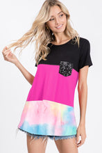 Load image into Gallery viewer, Heimish Color Block Tie-Dye Shirt
