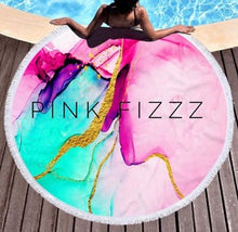 Load image into Gallery viewer, Round Beach Towels
