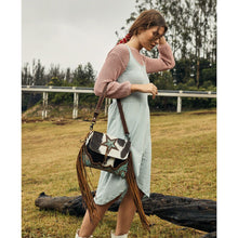 Load image into Gallery viewer, Twinkles Canvas &amp; Hairon Bag
