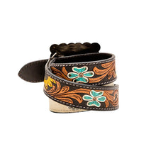 Load image into Gallery viewer, Klepto Hand-Tooled Concho Belt
