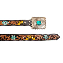 Load image into Gallery viewer, Klepto Hand-Tooled Concho Belt
