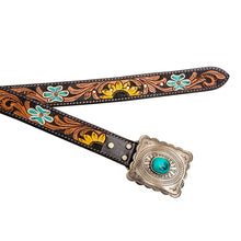 Load image into Gallery viewer, Klepto Hand-Tooled Concho Belt
