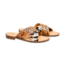 Load image into Gallery viewer, Chappy Western Hand-Tooled Sandals
